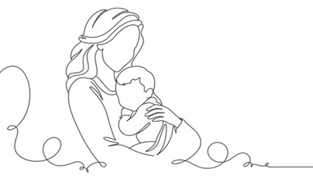 Mother Holding Her Baby