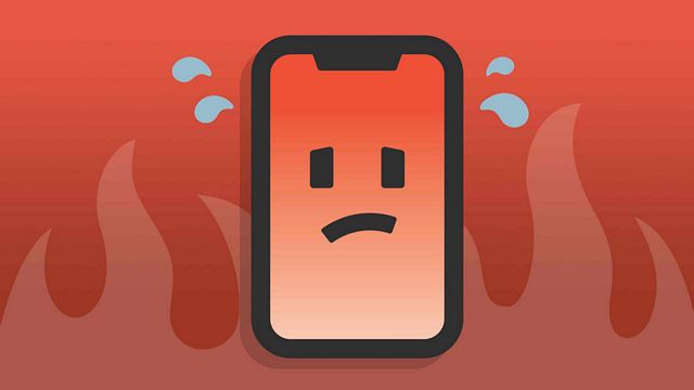 Phone heats