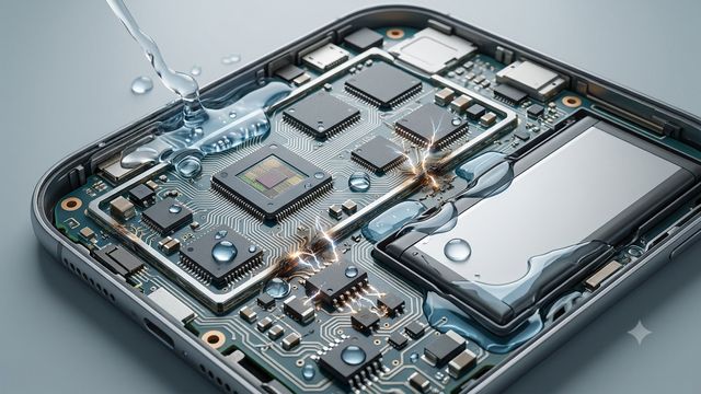 Electronic device water
