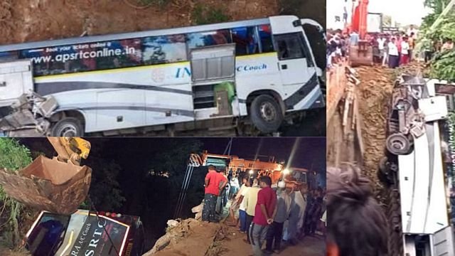ஆந்திராவில் கோர சாலை விபத்து: 7 பேர் உயிரிழப்பு; 10 பேர் காயம்!